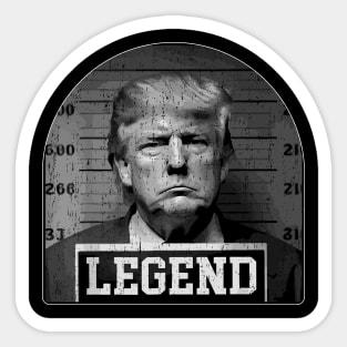 Trump 2024 Mugshot President Legend Trump mugshot 2024 Sticker